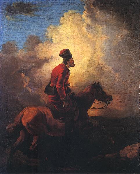 Aleksander Orlowski Don Cossack on horse